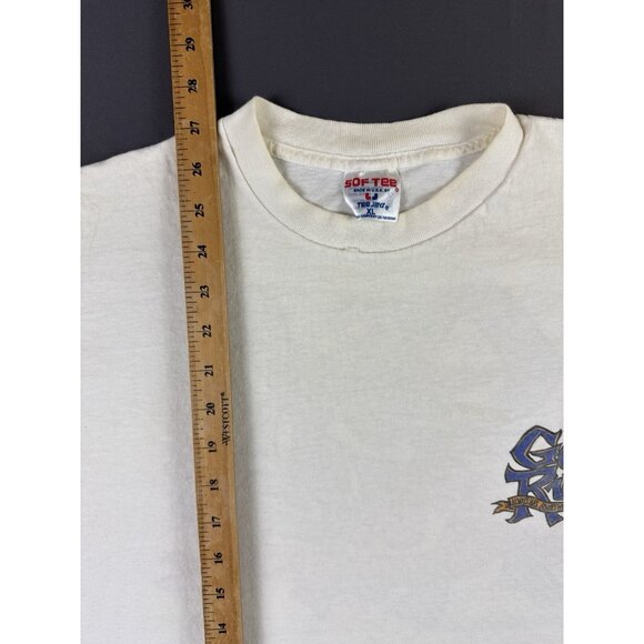 Rare Vintage 90s Y2K God Rulz Jesus Tee God Lord White XL Shirt Pray Heaven Tee - Picture 14 of 14